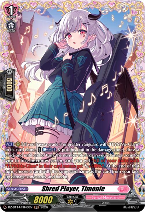 Shred Player, Timonie (DZ-BT14/FR43EN) [Envoys of the Crimson Moon]