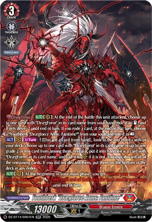 Youthberk "Draegforce Arms: Fantome" (DZ-BT14/SR01EN) [Envoys of the Crimson Moon]