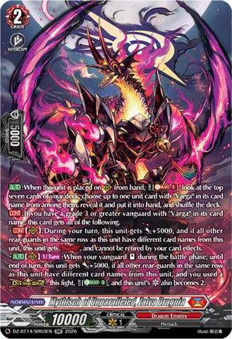 Mythisch of Unparalleled, Zalva Dragnia (DZ-BT14/SR03EN) [Envoys of the Crimson Moon]