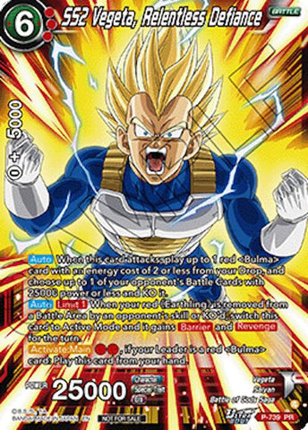 SS2 Vegeta, Relentless Defiance (Ultra-Bout Series Tournament Pack Vol.3) (P-739) [Tournament Promotion Cards]