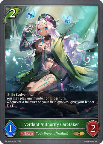 Verdant Authority Caretaker (P01EN) (Foil) (BP18-P01EN) [Neometropolis]
