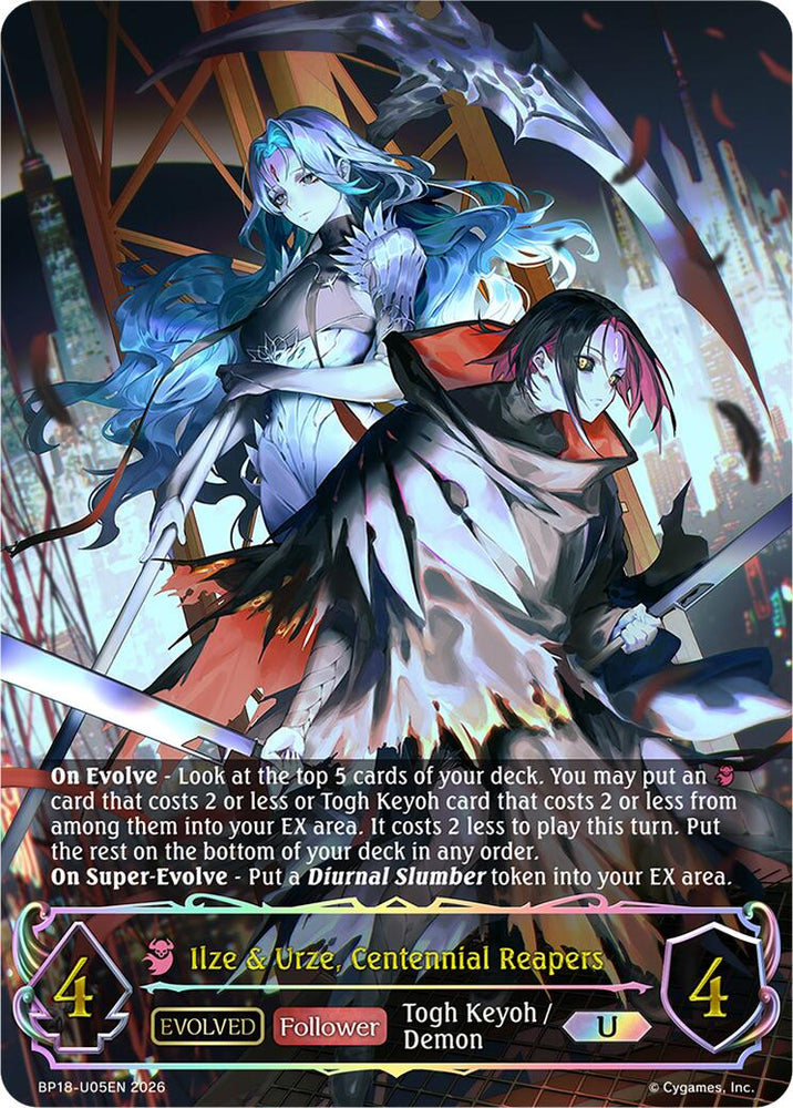Ilze & Urze, Centennial Reapers (Evolved) (BP18-U05EN) [Neometropolis]