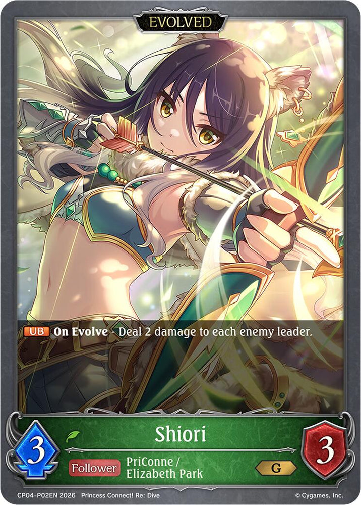 Shiori (Evolved) - P02EN (Foil) (CP04-P02EN) [Princess Connect! Re: Dive]
