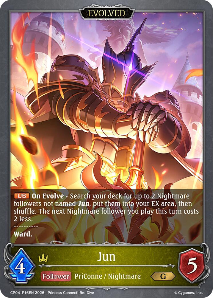 Jun (Evolved) - P16EN (Foil) (CP04-P16EN) [Princess Connect! Re: Dive]