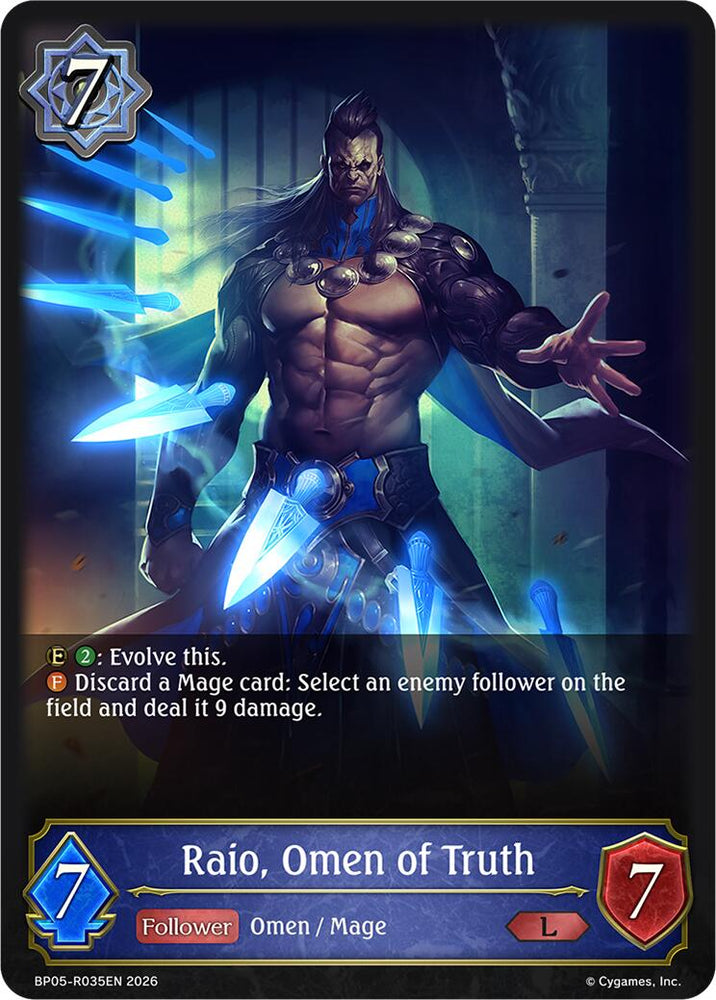 Raio, Omen of Truth (BP05-R035EN) [Eightfold Retribution]