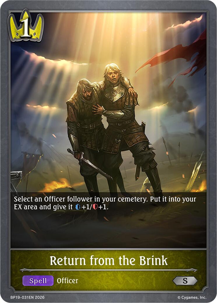 Return from the Brink (BP19-031EN) [Eightfold Retribution]