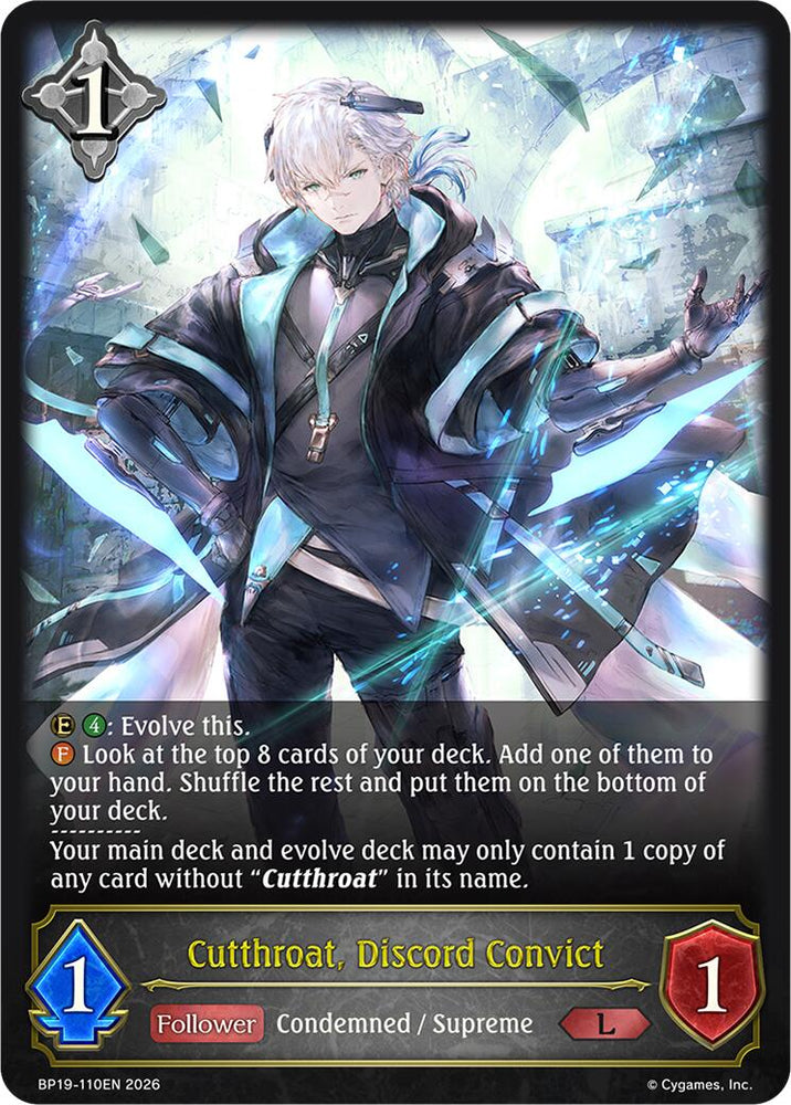 Cutthroat, Discord Convict (BP19-110EN) [Eightfold Retribution]