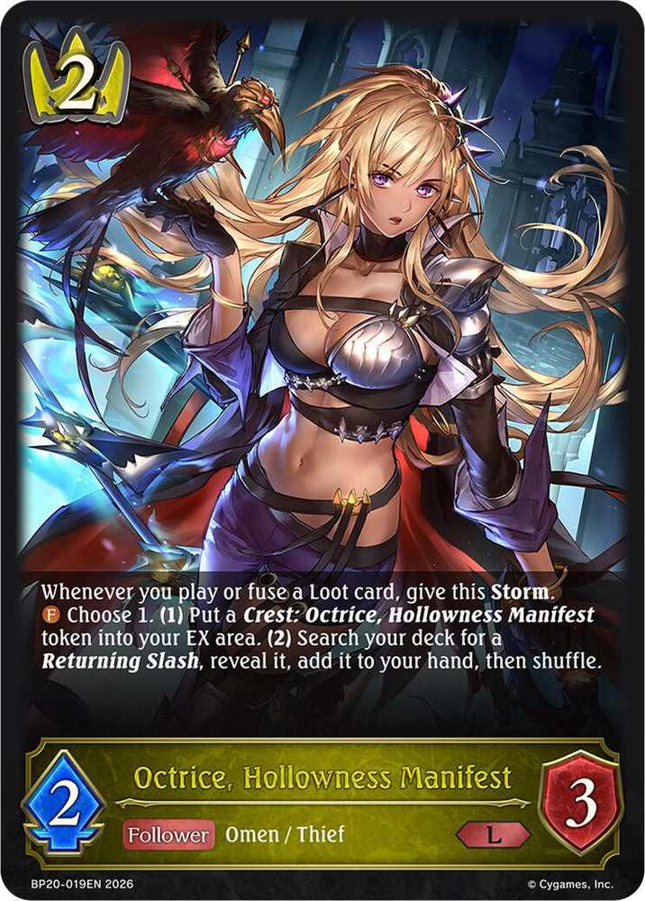 Octrice, Hollowness Manifest (BP20-019EN) [Omens and Heirs]