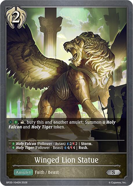 Winged Lion Statue (BP20-104EN) [Omens and Heirs]