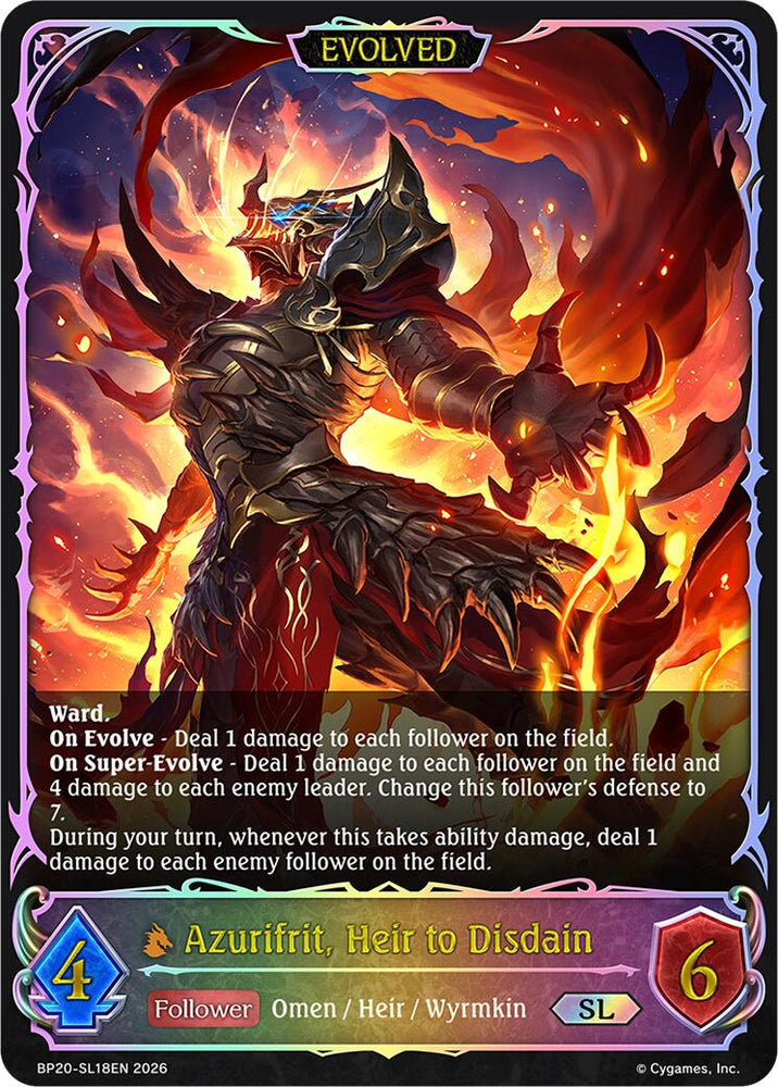 Azurifrit, Heir to Disdain (Evolved) (BP20-SL18EN) [Omens and Heirs]