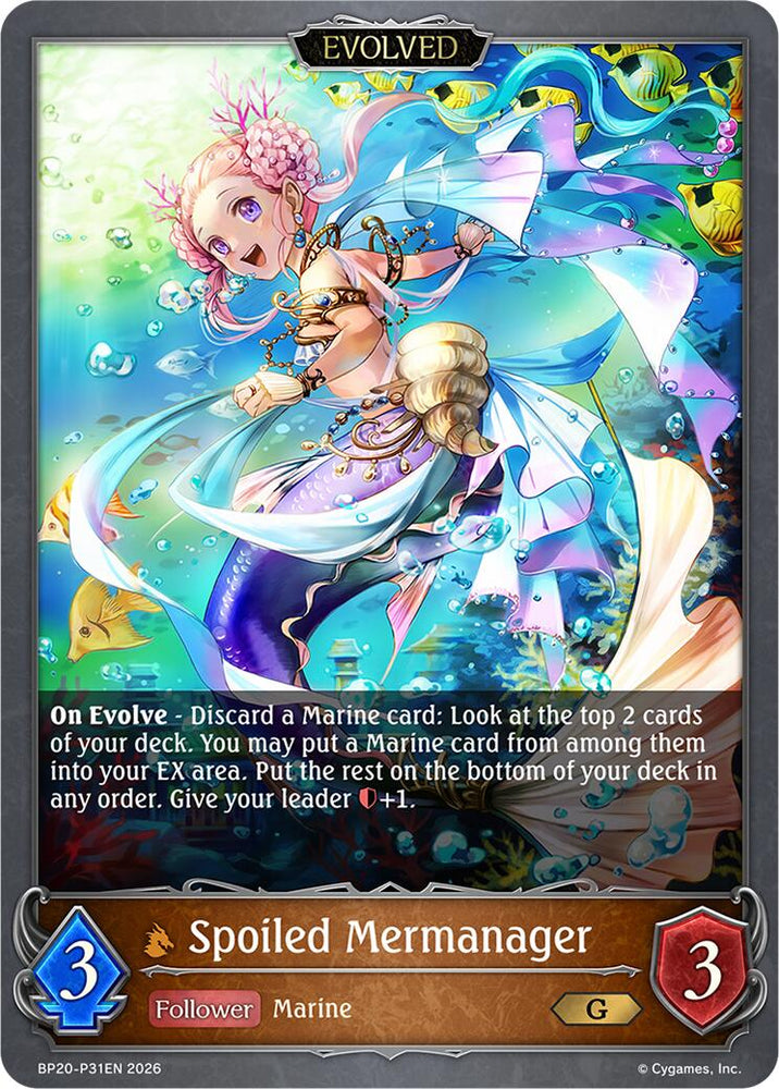 Spoiled Mermanager (Evolved) - P31EN (Foil) (BP20-P31EN) [Omens and Heirs]