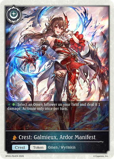 Crest: Galmieux, Ardor Manifest - P64EN (Foil) (BP20-P64EN) [Omens and Heirs]
