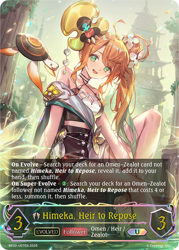 Himeka, Heir to Repose (Evolved) (BP20-U07EN) [Omens and Heirs]