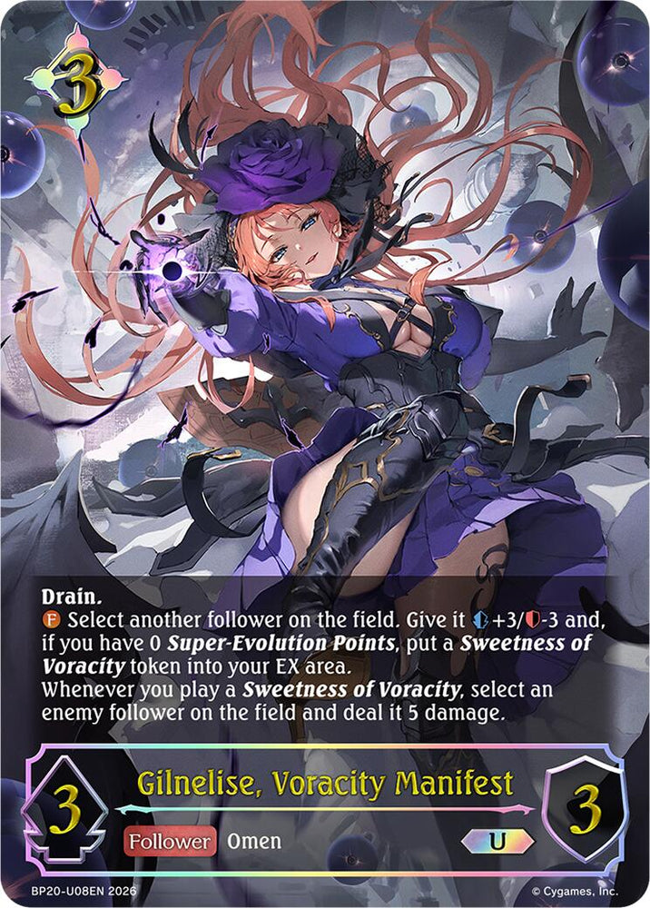 Gilnelise, Voracity Manifest (BP20-U08EN) [Omens and Heirs]