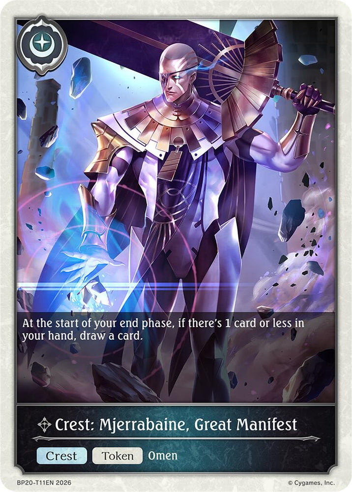 Crest: Mjerrabaine, Great Manifest (BP20-T11EN) [Omens and Heirs]