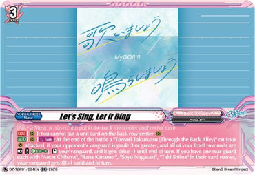 Let's Sing, Let it Ring (DZ-TBP01/064EN) [BanG Dream! Girls Band Party!]
