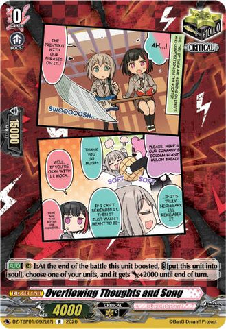 Overflowing Thoughts and Song (B) (DZ-TBP01/092bEN) [BanG Dream! Girls Band Party!]