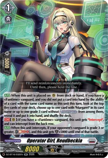 Operator Girl, Reudbeckia (DZ-BT16/032EN) [Parallactic Dawn]