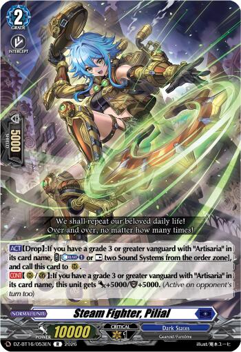 Steam Fighter, Pilial (DZ-BT16/053EN) [Parallactic Dawn]