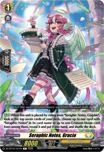 Seraphic Notes, Gracia (DZ-BT16/101EN) [Parallactic Dawn]