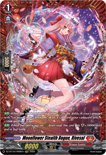 Moonflower Stealth Rogue, Rivesal (DZ-BT16/FR08EN) [Parallactic Dawn]