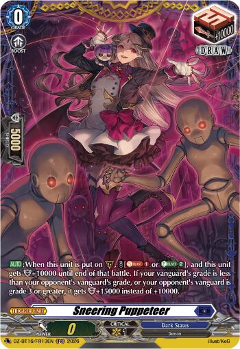 Sneering Puppeteer (DZ-BT16/FR13EN) [Parallactic Dawn]