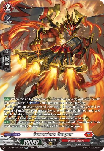 Exacerbate Dragon (DZ-BT16/SR02EN) [Parallactic Dawn]