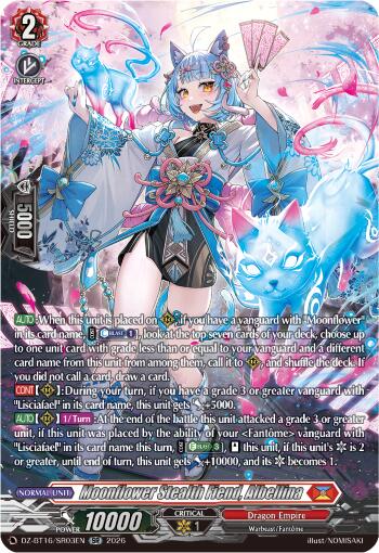 Moonflower Stealth Fiend, Albellina (DZ-BT16/SR03EN) [Parallactic Dawn]