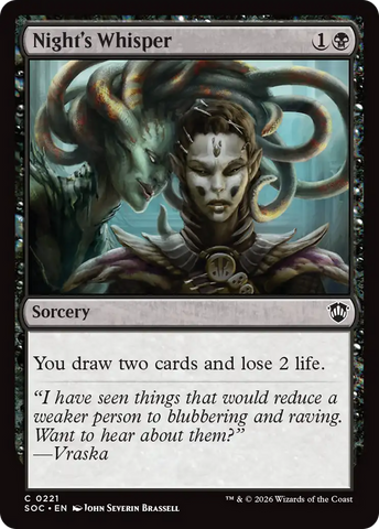 Night's Whisper [Secrets of Strixhaven Commander]