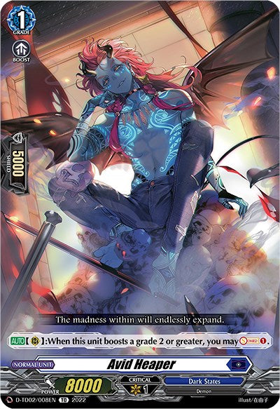 Avid Heaper (D-TD02/008EN) [Michiru Hazama -Demonic Jewel Dragon of the Four Flames-]