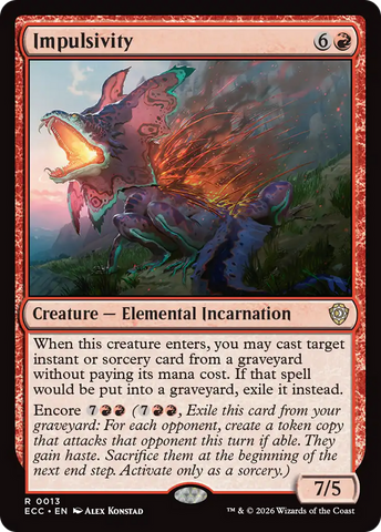 Impulsivity [Lorwyn Eclipsed Commander]