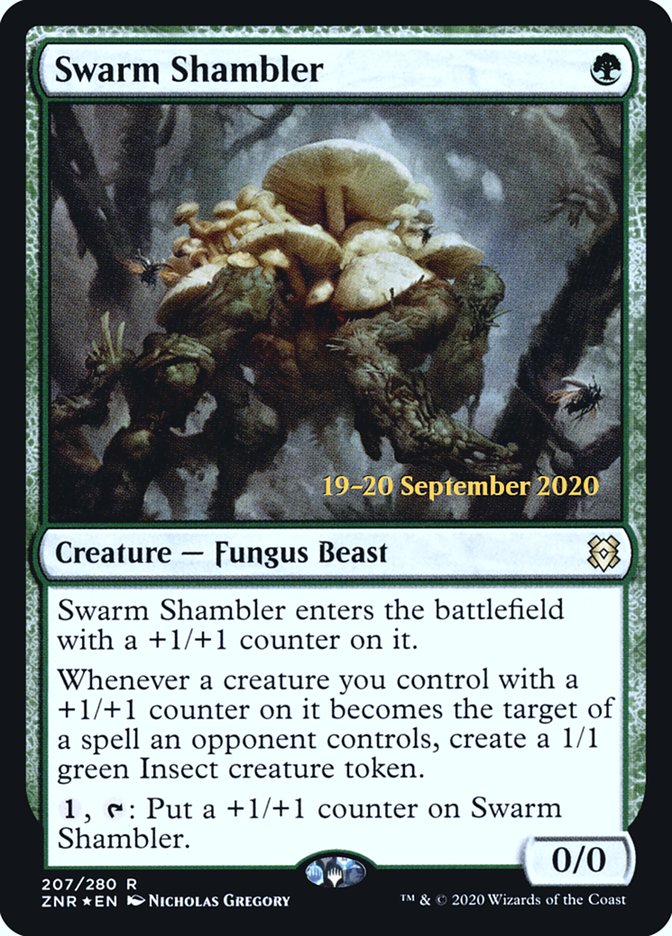 Swarm Shambler [Zendikar Rising Promos]