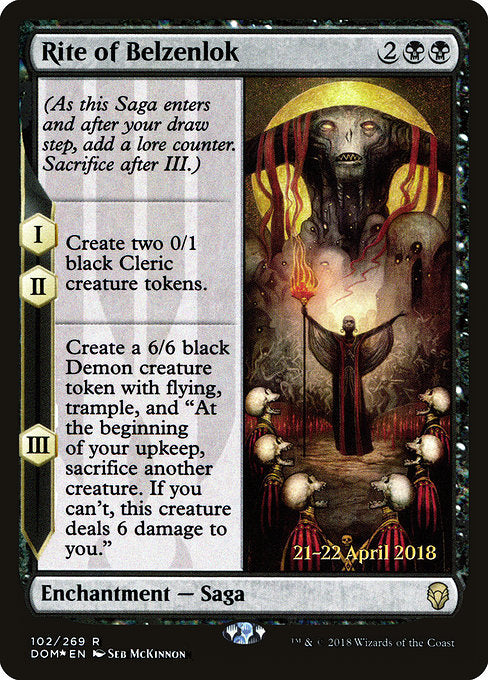 Rite of Belzenlok [Dominaria Promos]