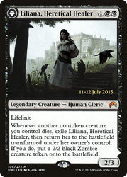 Liliana, Heretical Healer // Liliana, Defiant Necromancer [Magic Origins Promos]