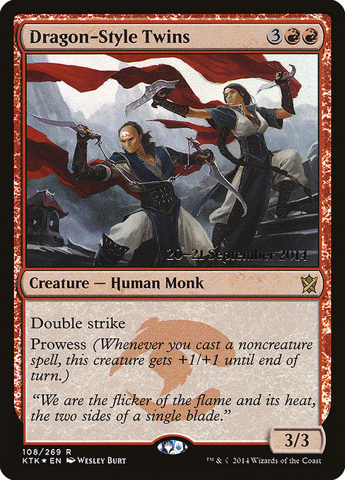 Dragon-Style Twins [Khans of Tarkir Promos]