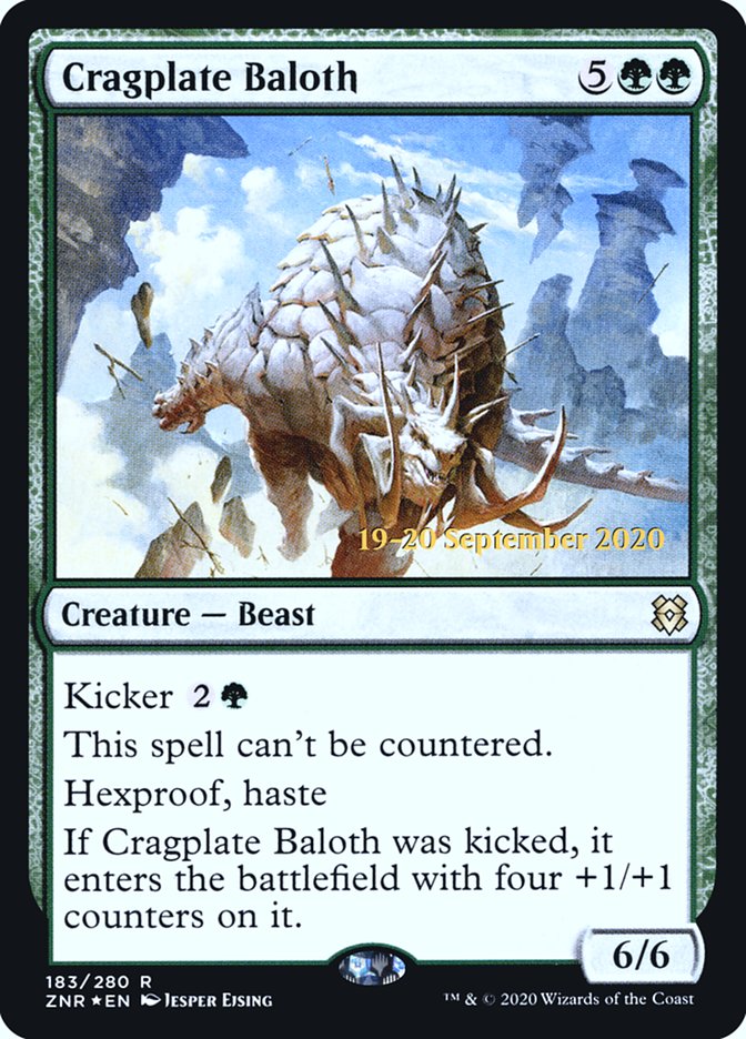 Cragplate Baloth [Zendikar Rising Promos]