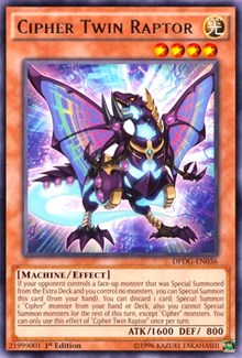 Cipher Twin Raptor [Duelist Pack: Dimensional Guardians]