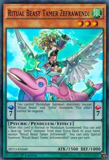 Ritual Beast Tamer Zefrawendi [Pendulum Evolution]