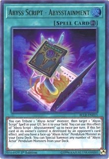 Abyss Script - Abysstainment [Battles of Legend: Light's Revenge]