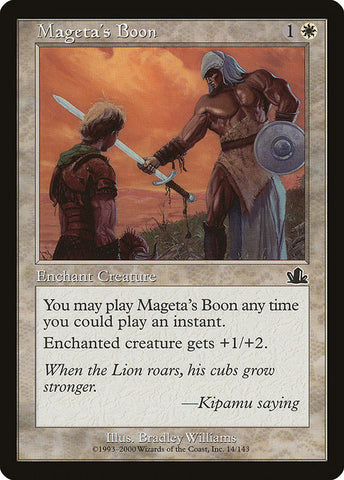 Mageta's Boon [Prophecy]