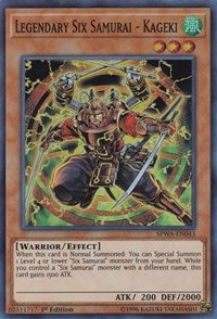 Legendary Six Samurai - Kageki [Spirit Warriors]