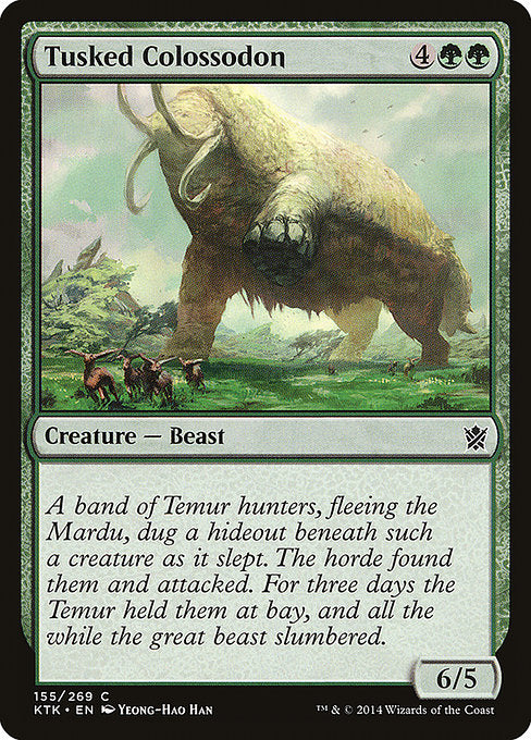 Tusked Colossodon [Khans of Tarkir] - BinderPOS Limited (dev2)