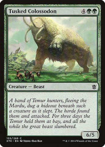 Tusked Colossodon [Khans of Tarkir] - BinderPOS Limited (dev2)