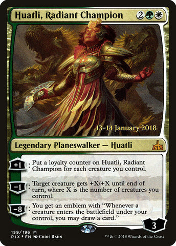 Huatli, Radiant Champion [Rivals of Ixalan Promos]