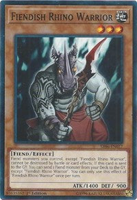 Fiendish Rhino Warrior [Structure Deck: Lair of Darkness]