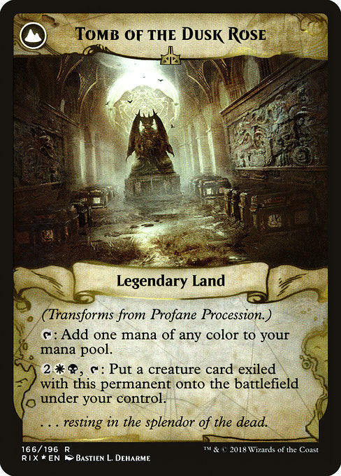 Profane Procession // Tomb of the Dusk Rose [Rivals of Ixalan Promos]