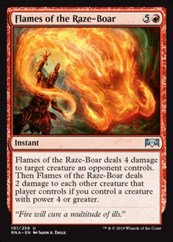 Flames of the Raze-Boar [Ravnica Allegiance]