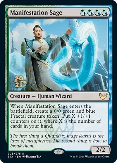 Manifestation Sage (Prerelease) [Strixhaven: School of Mages Prerelease Promos]