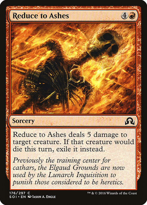 Reduce to Ashes [Shadows over Innistrad] - BinderPOS Limited (dev2)