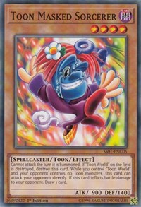 Toon Masked Sorcerer [Speed Duel Decks: Destiny Masters]